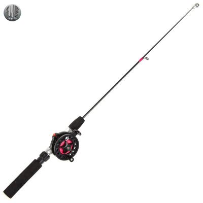 China EVA+Tempered Glass+ABS Fishing Rod With Folding Wire Wheels Mini Fishing Rod Metal Wheels Outdoor Sports for sale