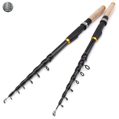 China Carbon Fiber Fishing Rod Super Short Pocket Pole Portable Spinning Telescopic Fishing Rod for sale