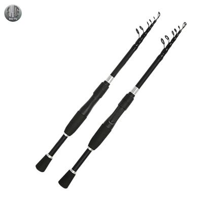 China Carbon Fishing Rod Ultra Short Fishing Tackle Rotating Rod Carbon Telescopic Travel Fishing Rod for sale