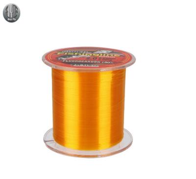 China 100M/200M/300M/500M Nylon Fishing Line Fluorocarbon Fishing Line Coated Monofilament Fishing Line Carp Fishing Wire Gold Color for sale