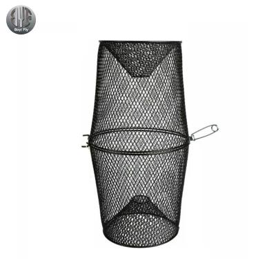 China High Quality Environmental Protection Metal Minnow Plastic Coated Crayfish Crab Lobster Fish Cage Crayfish Trap Zinc Wire Trap for sale