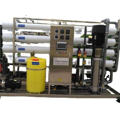 China Hotels 50m3/h Mobile Skid Mounted Module BWRO Borehole Borehole Water Desalination Brackish RO Equipment for sale