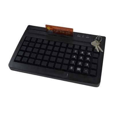 China Hot Selling Capacitive Keyboard High Quality 60 Key Store USB PS2 Port Programmable MSR Port Optional for sale