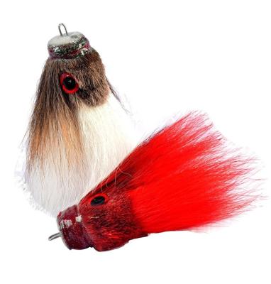 China High Quality 35g Deer Hair+Resin 17cm Artificial Soft Owl Fishing Lure for sale