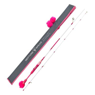 China ILURE Carbon 198cm 2 Section Light Body Pink Carbon Fishing Rod for sale