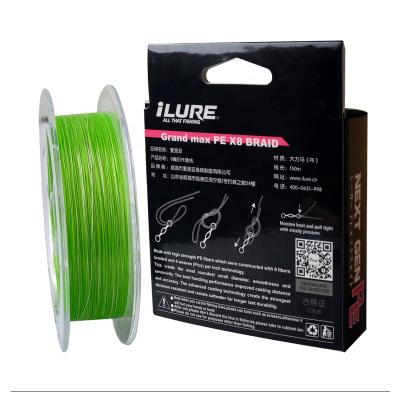 China ILURE Yarn PE X8 Braided High Quality Line Japan Imported Line Fishing Protofilament PE Line for sale