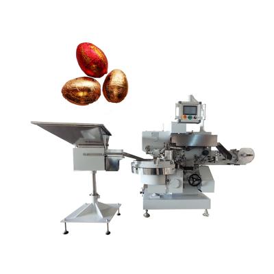 China China Supplier Full Automatic Food/Candy/Chocolate Ball Wrapping Machine Aluminum Foil Egg Chocolate Packaging Machine for sale