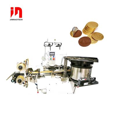 China Easy To Operate Good Quality Automatic Paketleme Packaging Machine Coin Chocolate Chocolate Wrapping Foil Wrapping Machine for sale