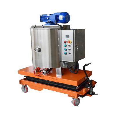 China Snack Factory Wholesale Chocolate Vertical Storage Tank Mixing Melting Machine for sale