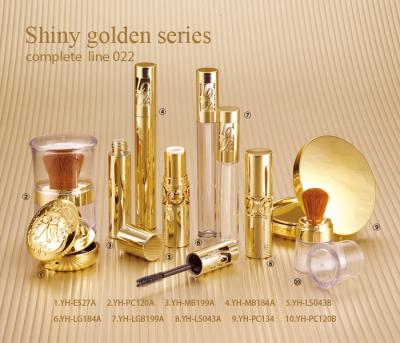 China Butterfly Makeup Packaging Cosmetic Shiny Golden Private Label for sale