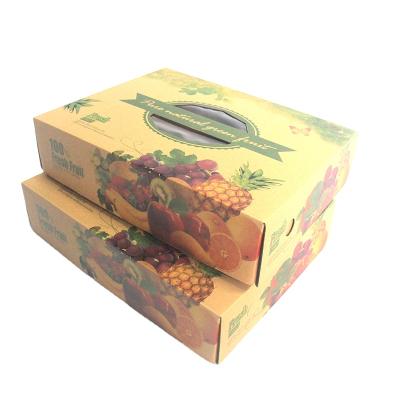 China Recycled Cool Materials Factory Price B-flute Cardboard Banana Cardboard Box for sale