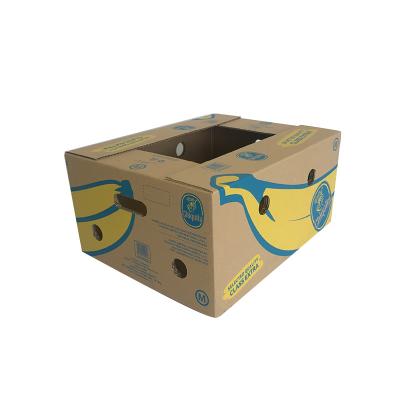 China Recycled Materials Customized Banana Cardboard Cardboard Fruit Box for sale