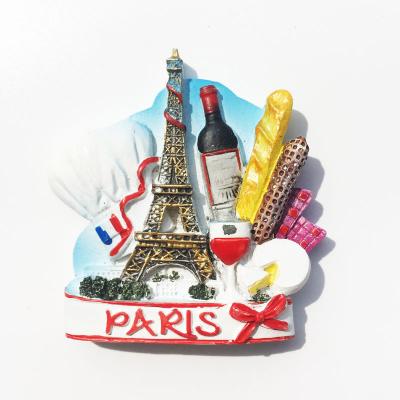 China Shape Souvenir Magnet Fridge Ireland Sweden France Resin Magnetic Fridge for sale