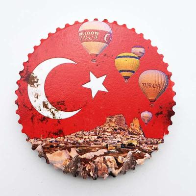 China Shape Home Promotional Decoration Sublimation Magnets Fridge Souvenir Ceramic Fridge Magnet for sale