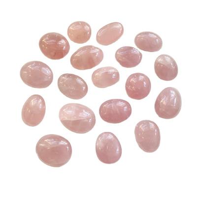 China China Wholesale Natural Stone Palm Rose Quartz Crystals Polishing Gemstone For Healing Decoration for sale