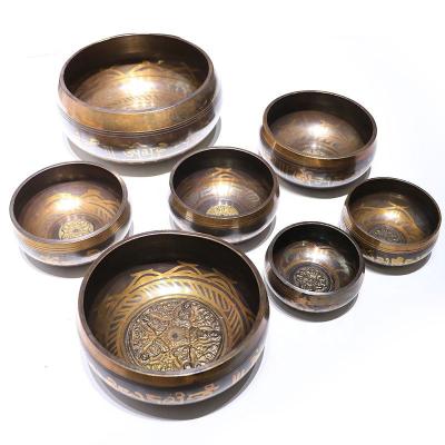 China China Wholesale Healthy Alchemy Mallet Tibetan Chakra Bowl Singing Bowl For Meditation Healing for sale