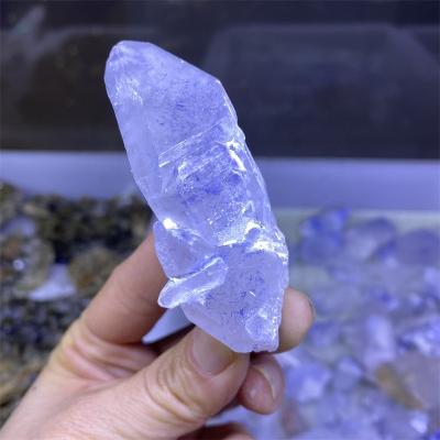 China China Wholesale Natural Mineral Specimen Healing Blue Hair Crystal Rough Stone For Decoration for sale