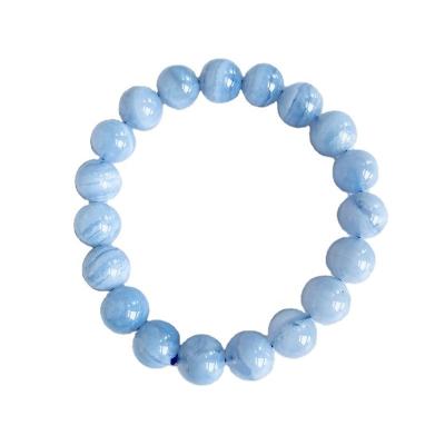 China Wholesale Hot Selling Blue Agate Bracelet China Amethyst Carnelian Citrine Rose Quartz Crystal Lace Agate Bracelet for Men and Women for sale