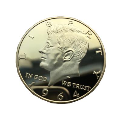 China 1964 Europe Custom Gold Plated John Fitzgerald Kennedy Metal Coin for sale