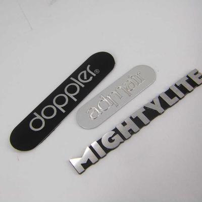 China Europe Company Custom Logo Silver Aluminum Name Plate for sale