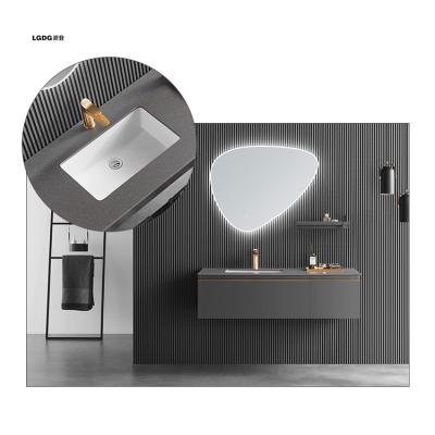 China 2022 Latest Modern Bathroom Cabinet Storage Function Vanity Units With Sink For Home for sale