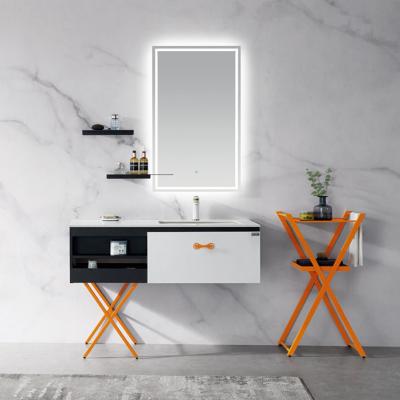 China Modern New Design Stainless Steel Bathroom Vanity Cabinet for sale