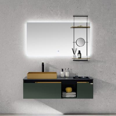 China Modern High Quality Waterproof 304 Stainless Steel Bathroom Vanity Cabinet for sale