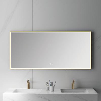 China Large Bright Bright Bathroom Led Mirror Smart Bath Decorative Mirror Suitable For Hotel Villas for sale