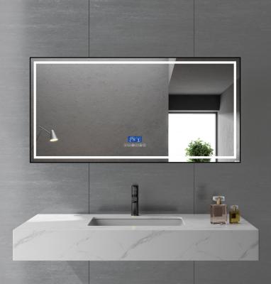 China Factory Direct Sales Beauty Bathroom Mirror Wall Hung Bath Mirror With Led Bright Smart Makeup Lights for sale