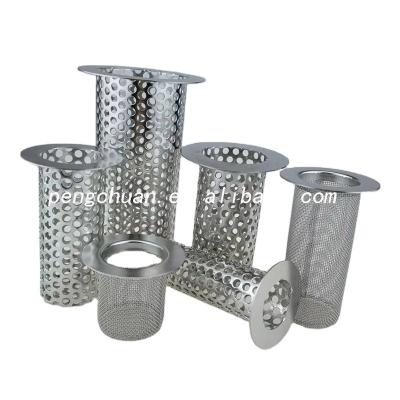 China Strong Corrosion Resistance Factory Supply 304 Stainless Steel Metal Mesh Tube Filter Perforated Barrel for sale