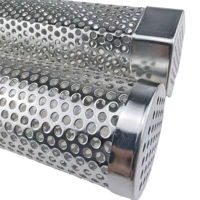 China High Quality Environmental Protection 304 Stainless Steel Barbecue Mesh Particle Smoke Pipe Easily Cleaned for sale