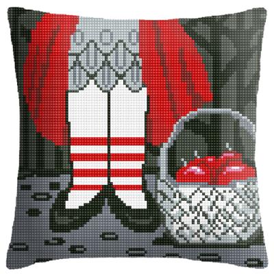 China Europe 2022 DIY Needlepoint Kits Little Cross Pillow Sofa Cushion Covers Handmade Decorative Girl Stitch for sale