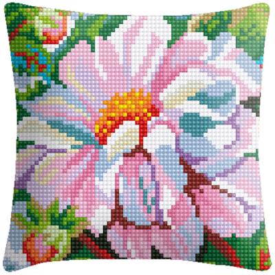 China 2022 NEW Europe Handmade Cushion Covers Flower Decorative Home Sewing Stamped Cross Stitch Pillow Kits for sale