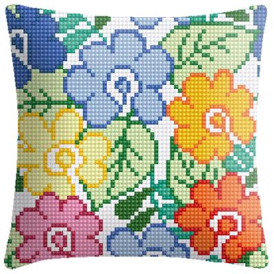 China Europe high quality cross stitch pillow flowers the most beautiful cushion covers embroidery crafts cross stitch and needlework for sale