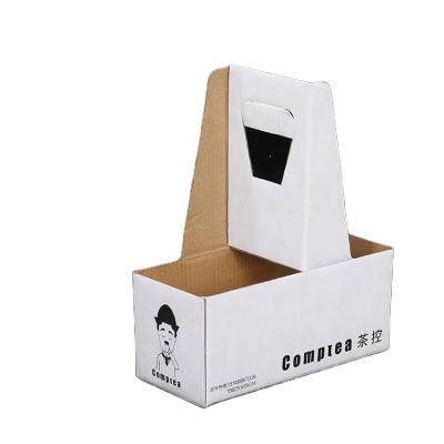 China Disposable Eco-Friendly Biodegradable Take Away Disposable Coffee Paper Cup Holder for sale