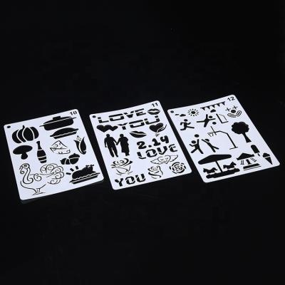 China DIY Opens Scene Plastic Mixed Suction Stencil For Art , Reusable DIY Stencil Template for sale