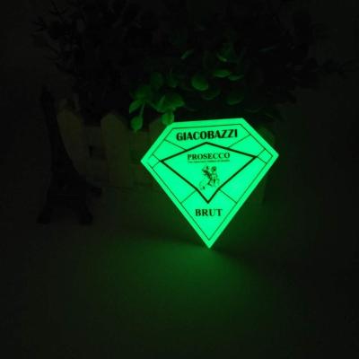 China Decorative Luminous Custom Vinyl Sticker Printing Design Dark Glowing Sticker for sale