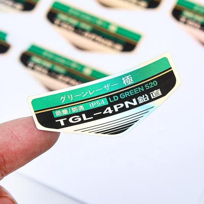 China Custom Waterproof+Eco-friendly brand logo printing hologram sticker 3D laser label die cut for sale