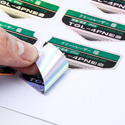 China Reflective Waterproof+Eco-friendly Brand Logo Printed Laser Sticker 3d Holographic Label for sale