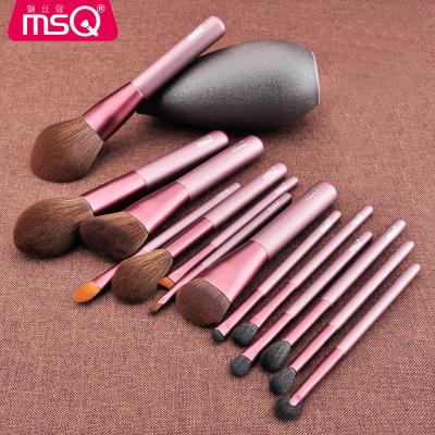 China Angular Blush New Nanoscale Cosmetic Synthetic Hair Wholesale MSQ Brush Makeup Brush 14pcs for sale