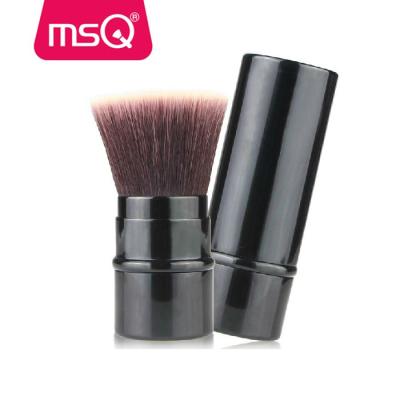 China Angular Blush MSQ Synthetic Hair Flat Retractable Cosmetic Brushes Single Kabuki Powder Makeup Brush for sale