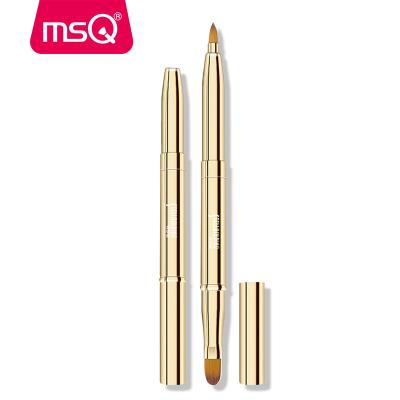 China Single Retractable Stain Brush MSQ Double-Tone Lip Brush With PP Transparent Box for sale