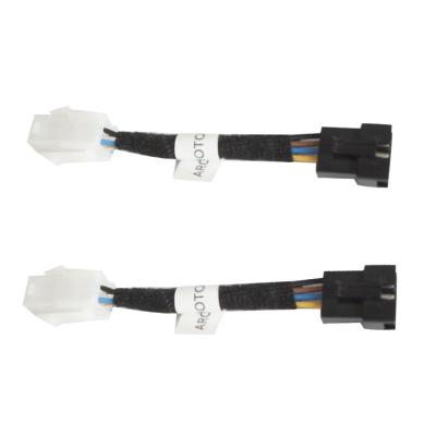 China Custom Automobile JST SM 3pin Connector To Molex Plug Assembly Cable With Motorcycle for sale