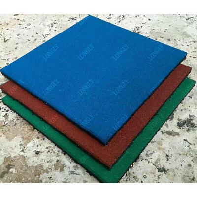 China For Outdoor Children Playground Square Rubber Outdoor Mats for sale