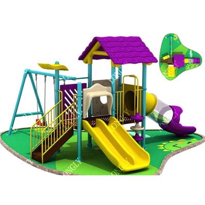 China High Quality Plastic Commercial Plastic Playground Kids Outdoor Playground With Swing Set Games for sale