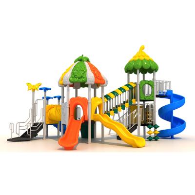 China 114 Galvanized Steel Tube And LLDPE Two-floors Kids Playground Slides Outdoor Playground Equipment for sale