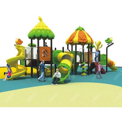 China LLDPE and 114mm galvanized steel tube children playground slide outside for kindergarten for sale