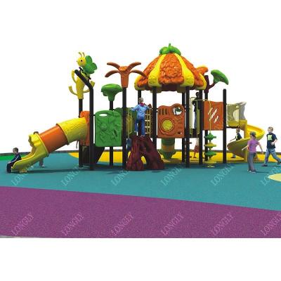 China LLDPE and 114mm galvanized steel tube 114mm outdoor playground slide for children for sale