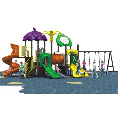 China Plastic And Galvanized Steel Tube 114mm Kids Outdoor Playground With Swing Sets for sale