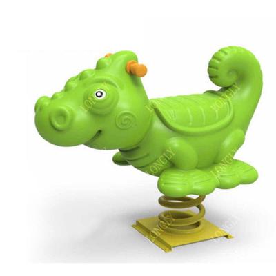 China Plastic And Metal Animal Toy Chameleon Shape Kids Playground Spring Rider for sale